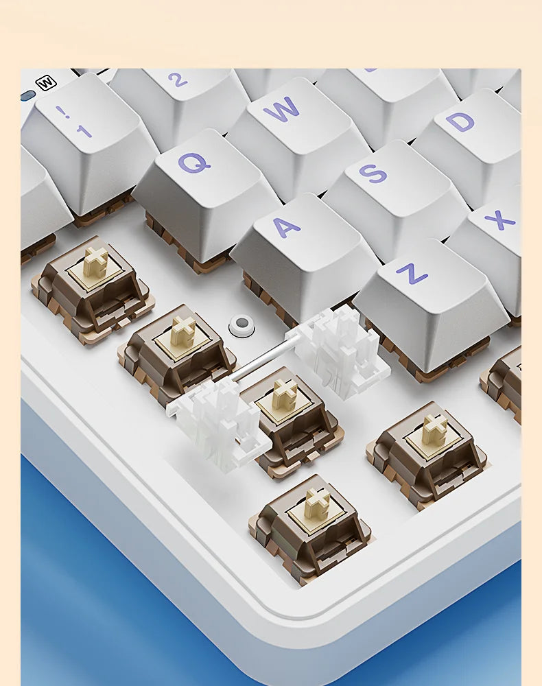 AULA F108pro Wireless Bluetooth Keyboard Macro Gaming keyboard Gasket Hot-swap Full Size Keyboard with TFT Smart Display