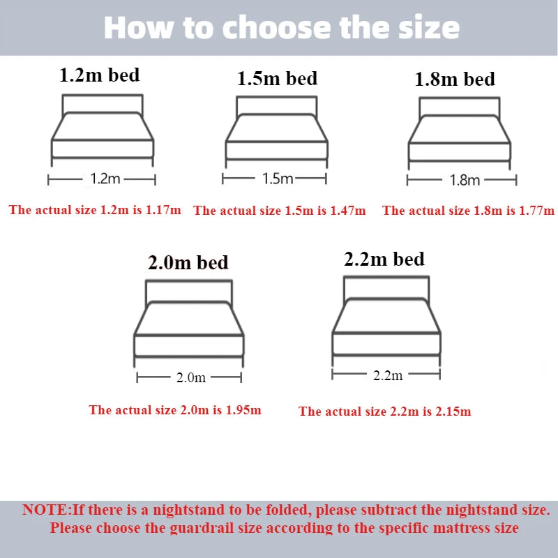 IMBABY Bed Guardrail Portable Baby Safety Bed Barrier Liftable Baby Activity Fence Cartoon Crib Bumpers Easy to Install Bed Rail