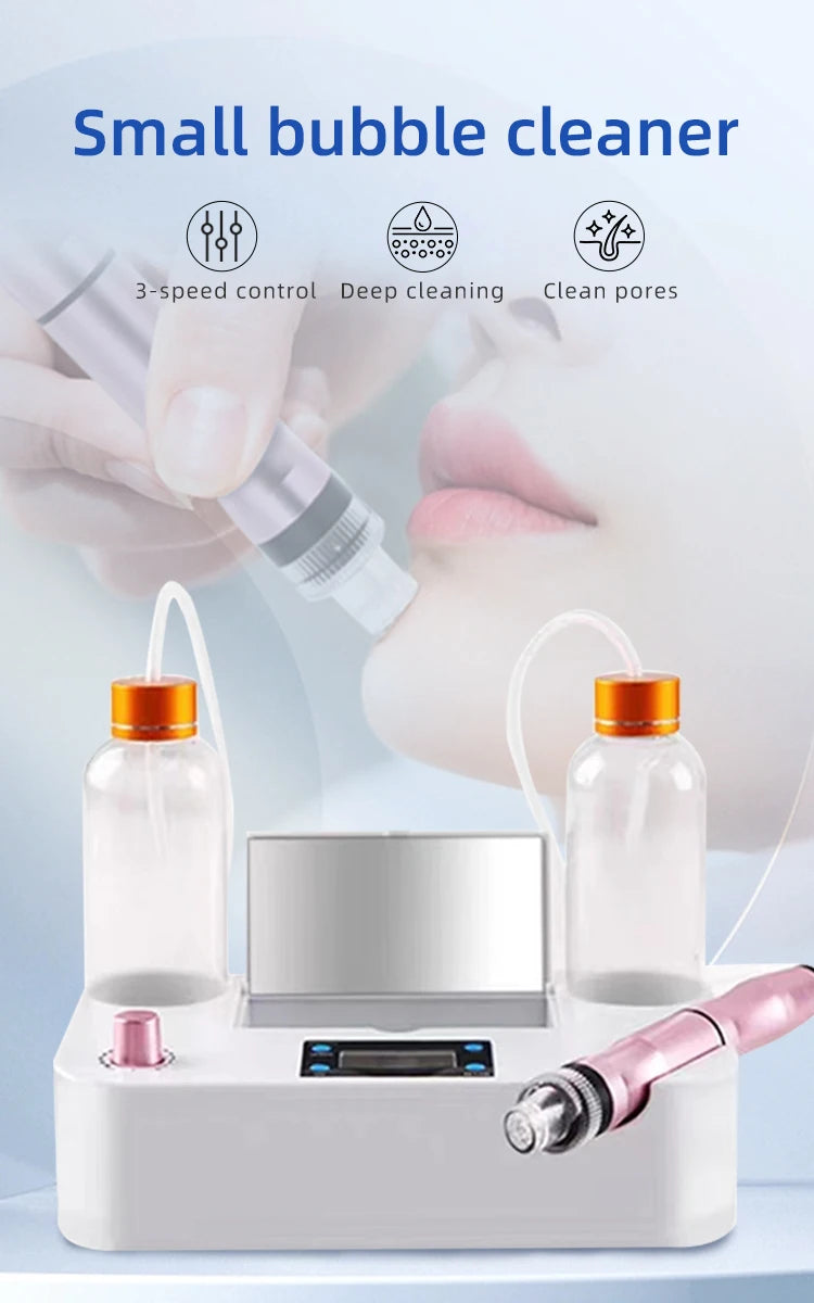 Beauty Small Bubble Blackhead Suction Instrument Hydrogen Water Oxygen Spray Vacuum Injection Clean Hydra Dermabrasion Device