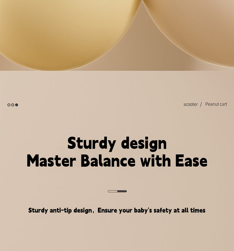 Baby Toys For Kids Girls - Kids Baby Walker & Toddler Balance Bike, 220lb Anti-Tip 4 Wheelswith Music Lights, 12-24 Month Toddler Toy For Babies, Indoor Outdoor Parent-child Ride On, Ideal First Birthday Gifts For Baby Thanks