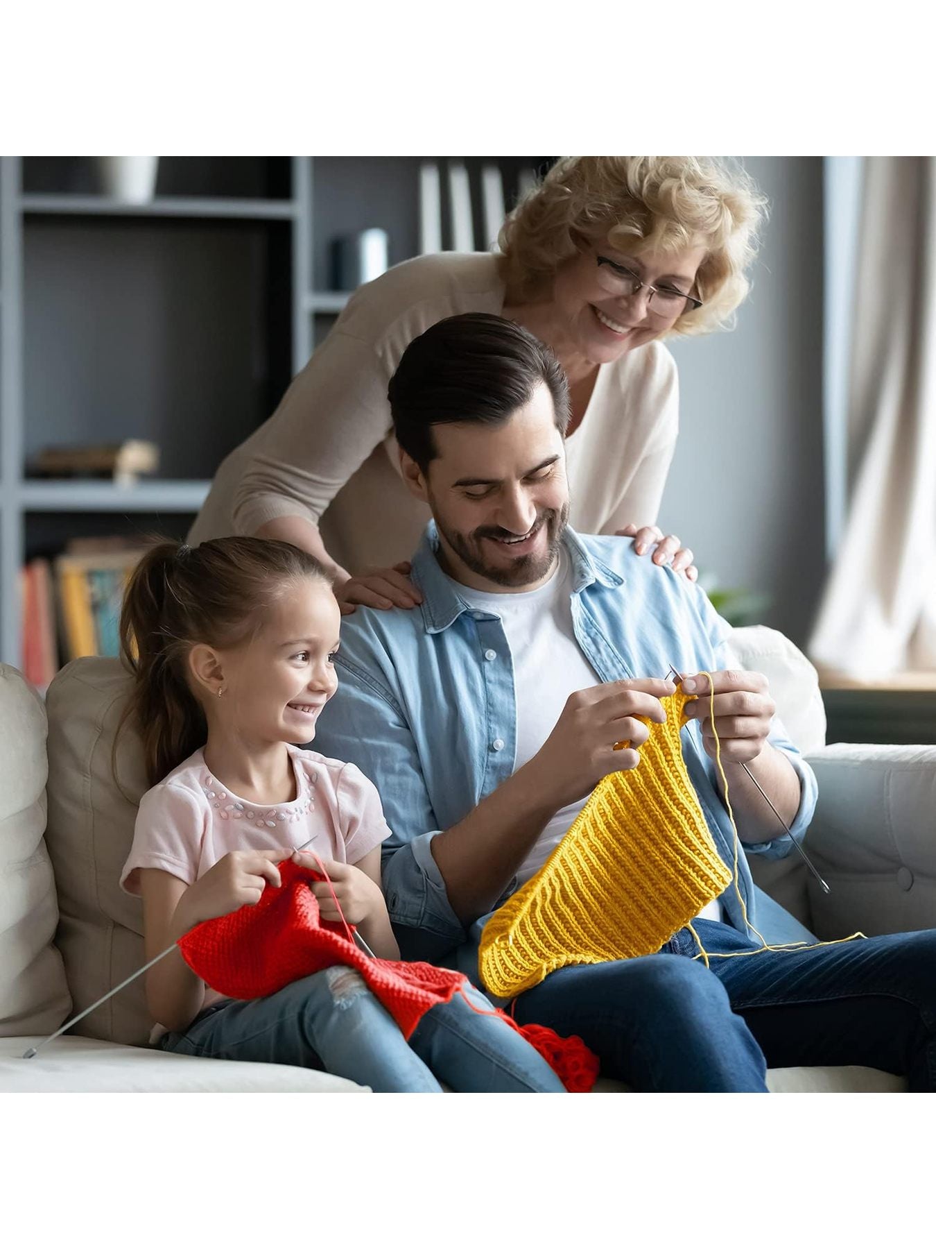 60*0.7 Oz Acrylic Yarn Skeins - 2600 Yards of Soft Yarn for Crocheting, Knitting and Craft Projects