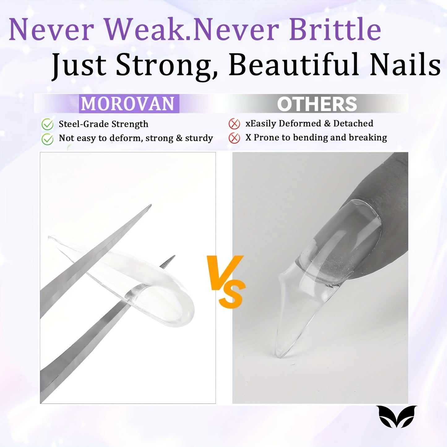 Morovan Pro Nail Extension Kit: 48W LED Lamp And 8 Colors Polygel Set| 100pcs Tips And 48 Glitters | Quick-Drying, Long Lasting | DIY Beginner Friendly, Gel Nail Kit For Beginners With Everything, Nail Gel Kit With Uv Light,