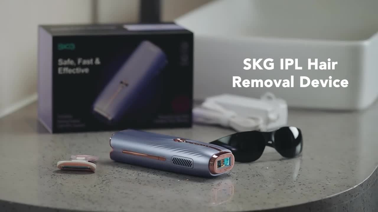 SKG Fast IPL Hair Removal Device, Home IPL Hair Removal Device, IPL Hair Removal Machine, Painless IPL Hair Removal Kit For Women, Skin Care And Dual-pulse, Red Light Therapy Hair Removal, Christmas Gifts For Women, For Face,