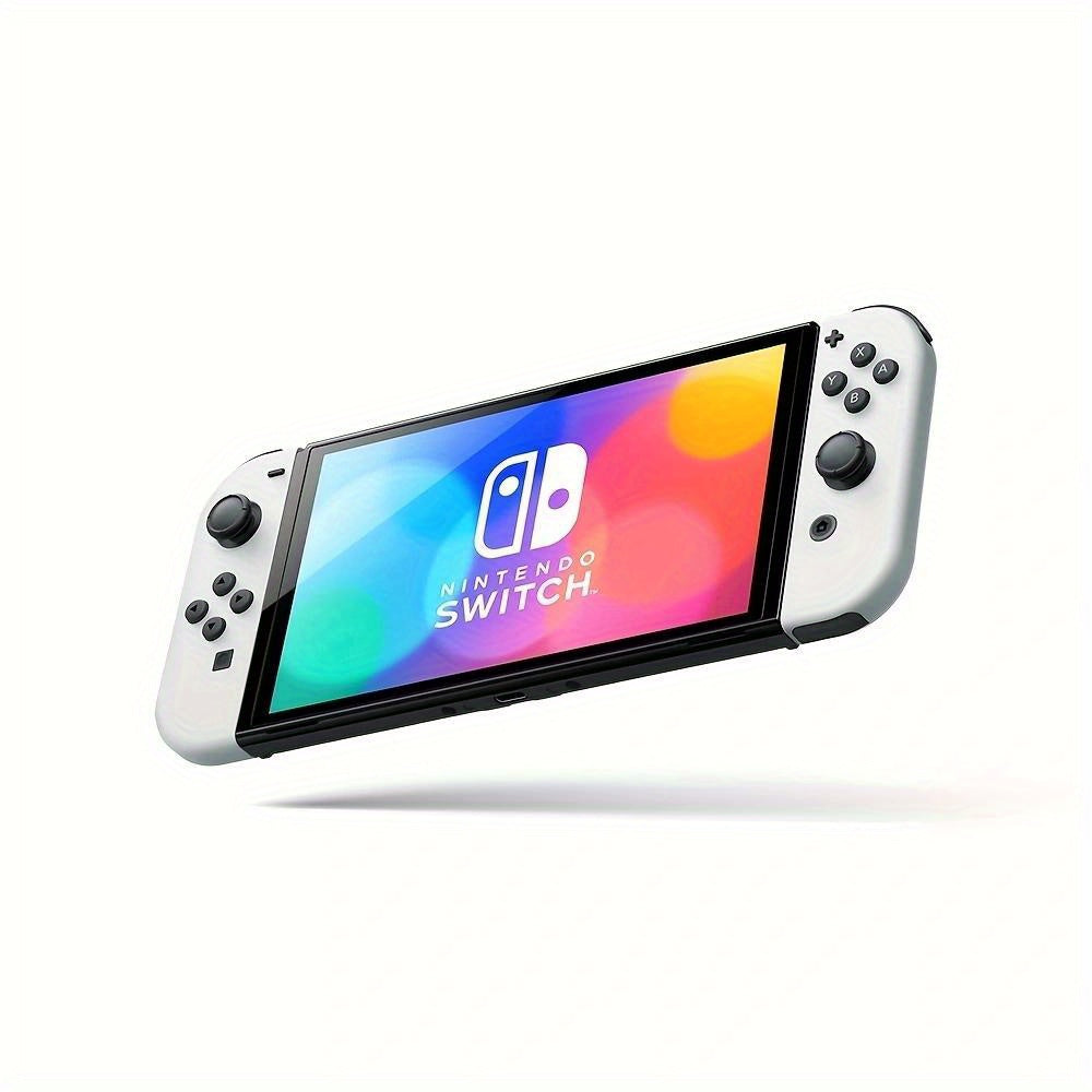 Nintendo Switch - OLED Model with White and Black Joy-Con - HK Version (HK Charger with HK to US Plug Adapter)