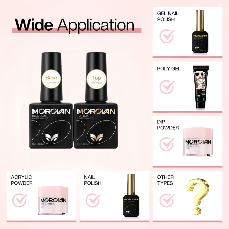 Morovan Pro Nail Extension Kit: 48W LED Lamp And 8 Colors Polygel Set| 100pcs Tips And 48 Glitters | Quick-Drying, Long Lasting | DIY Beginner Friendly, Gel Nail Kit For Beginners With Everything, Nail Gel Kit With Uv Light,