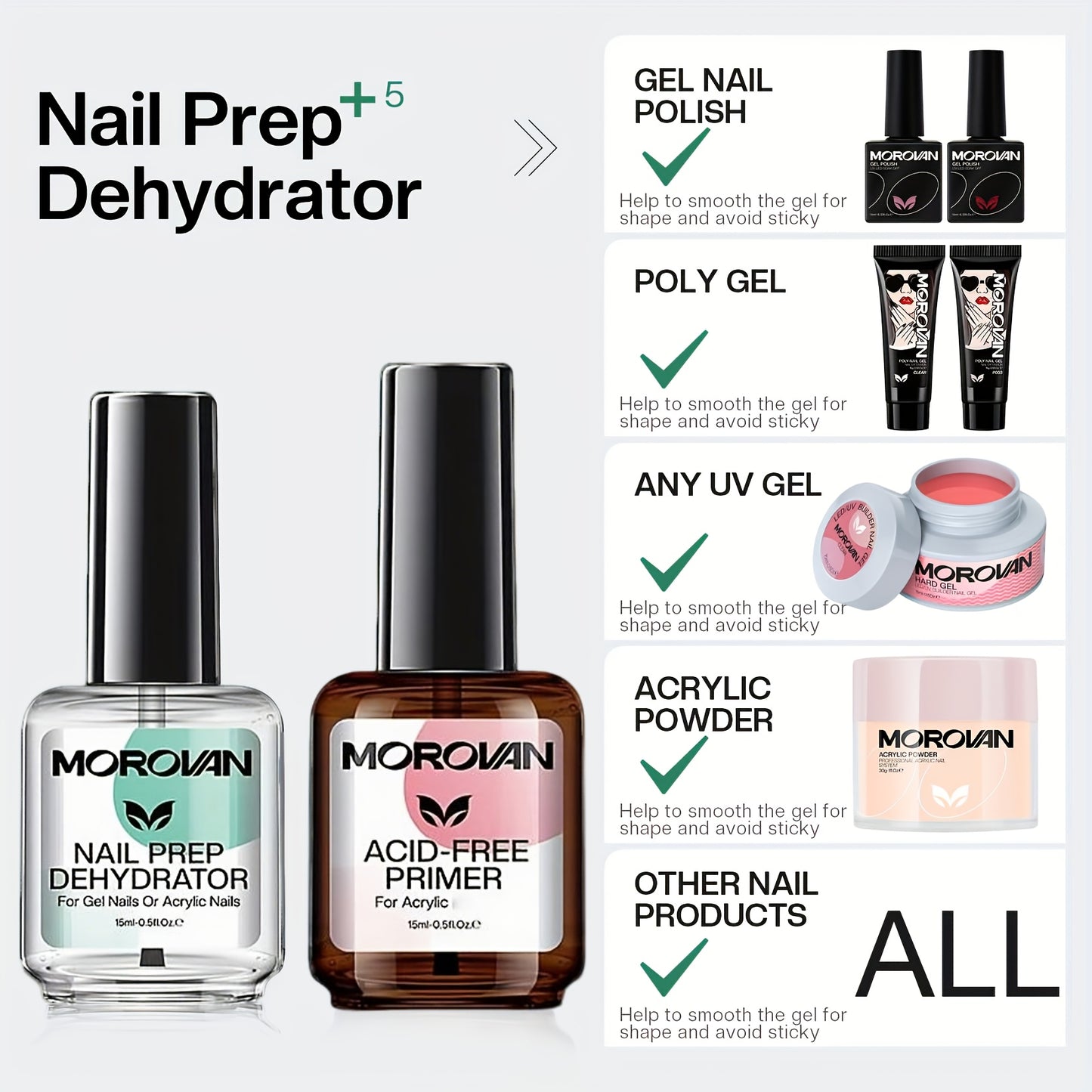 Morovan Pro Nail Extension Kit: 48W LED Lamp And 8 Colors Polygel Set| 100pcs Tips And 48 Glitters | Quick-Drying, Long Lasting | DIY Beginner Friendly, Gel Nail Kit For Beginners With Everything, Nail Gel Kit With Uv Light,