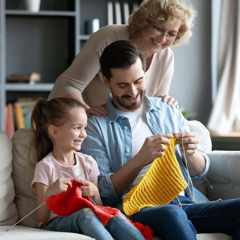 60*0.7 Oz Acrylic Yarn Skeins - 2600 Yards of Soft Yarn for Crocheting, Knitting and Craft Projects