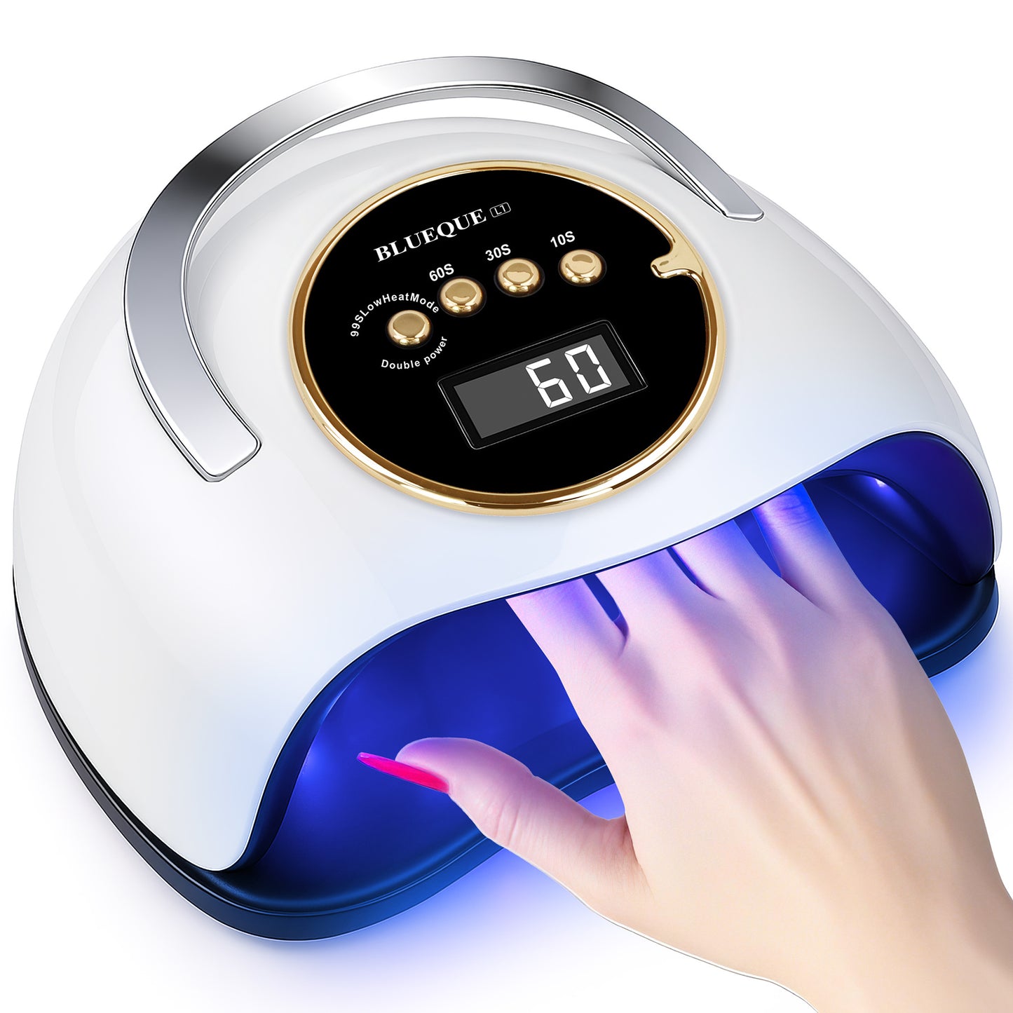 Professional UV Light for Gel Nails, LED Nail Lamp for Gel Polish with 4-Timer and Sensor, 39 PCS LED Beads, UV Dryer for Salon Home Gift for Woman Mom Girl