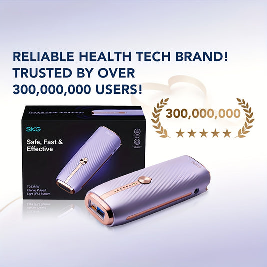 SKG Fast IPL Hair Removal Device, Home IPL Hair Removal Device, IPL Hair Removal Machine, Painless IPL Hair Removal Kit For Women, Skin Care And Dual-pulse, Red Light Therapy Hair Removal, Christmas Gifts For Women, For Face,