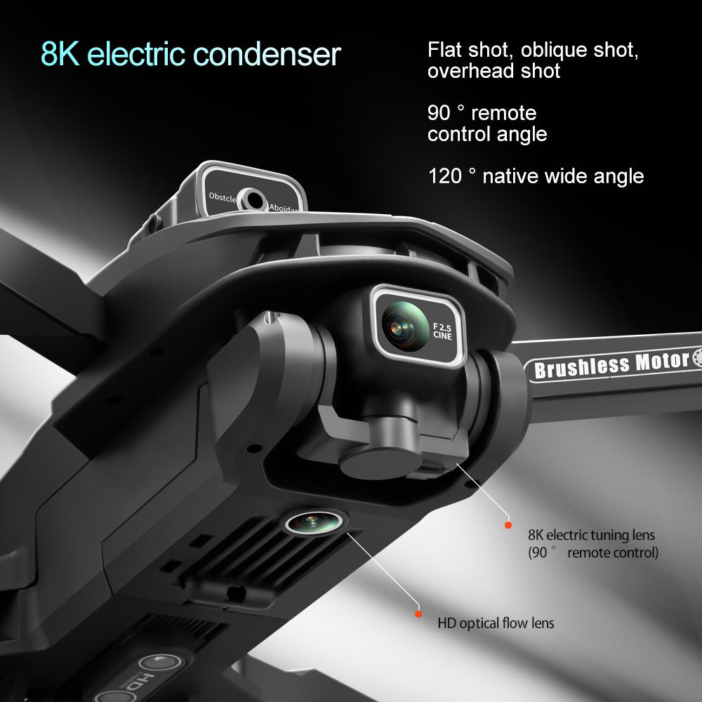 [8K V168 Pro Max Drone] 8K HD V168 Pro Max Drone with 4.5" Screen, GPS, 360° Rolling, Dual Cameras, Foldable Design, 2 Batteries | Brushless Motor, Gesture Control, Remote Control Toy, 1500m Range & 200m Altitude, Modern Dro